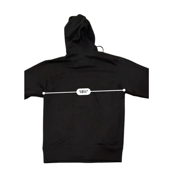 Champion Men's Black Hoodie Large Print Logo Size Small EUC - Picture 8 of 9